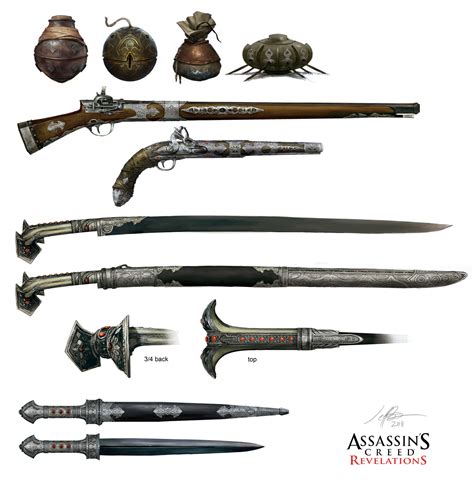 assassin's creed 2 weapons list.